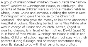 Cunningham House children caption