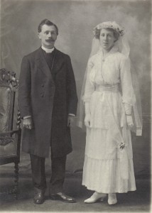 Rev Dr D M Brown and Bessie Caldwell's marriage